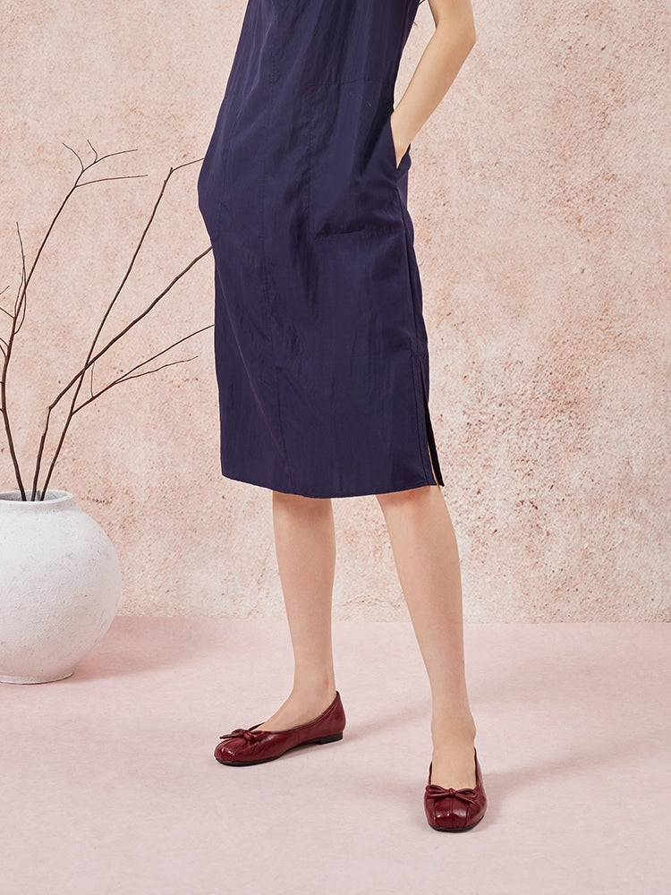 PAZZION, Janae Sculpted Bow Knot Flats, Wine