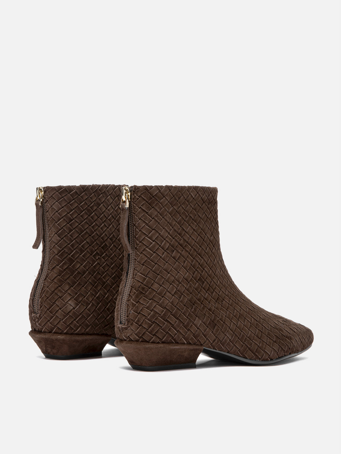 PAZZION, Jeanette Suede Ankle Boots, Darkbrown