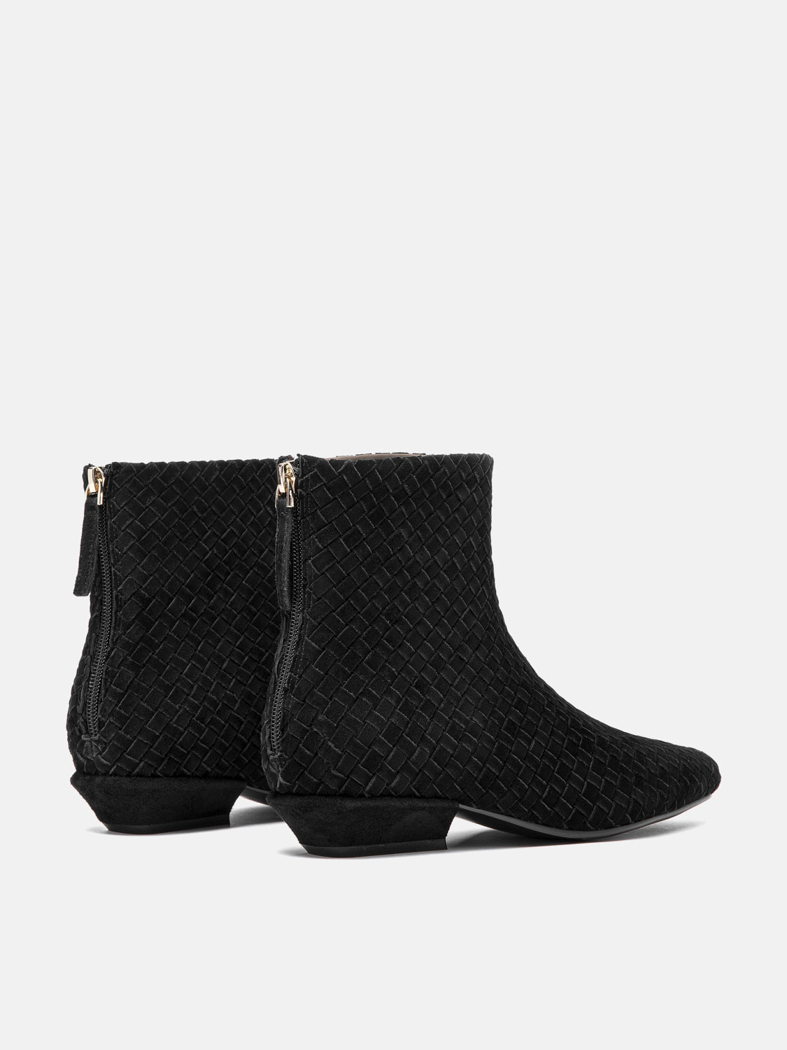 PAZZION, Jeanette Suede Ankle Boots, Darkbrown