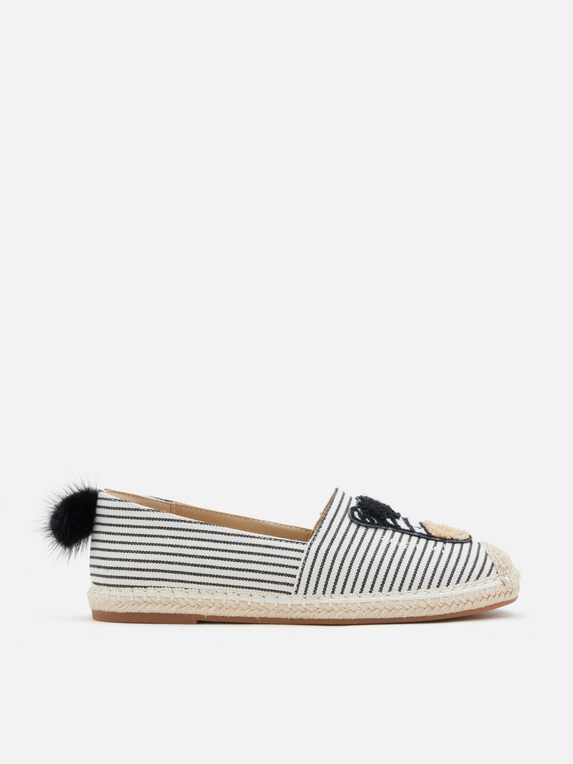 PAZZION, Larisse Horse Motif Espadrilles, Black