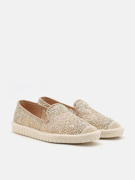 Marissa Crystal Embellished Espadrilles PAZZION