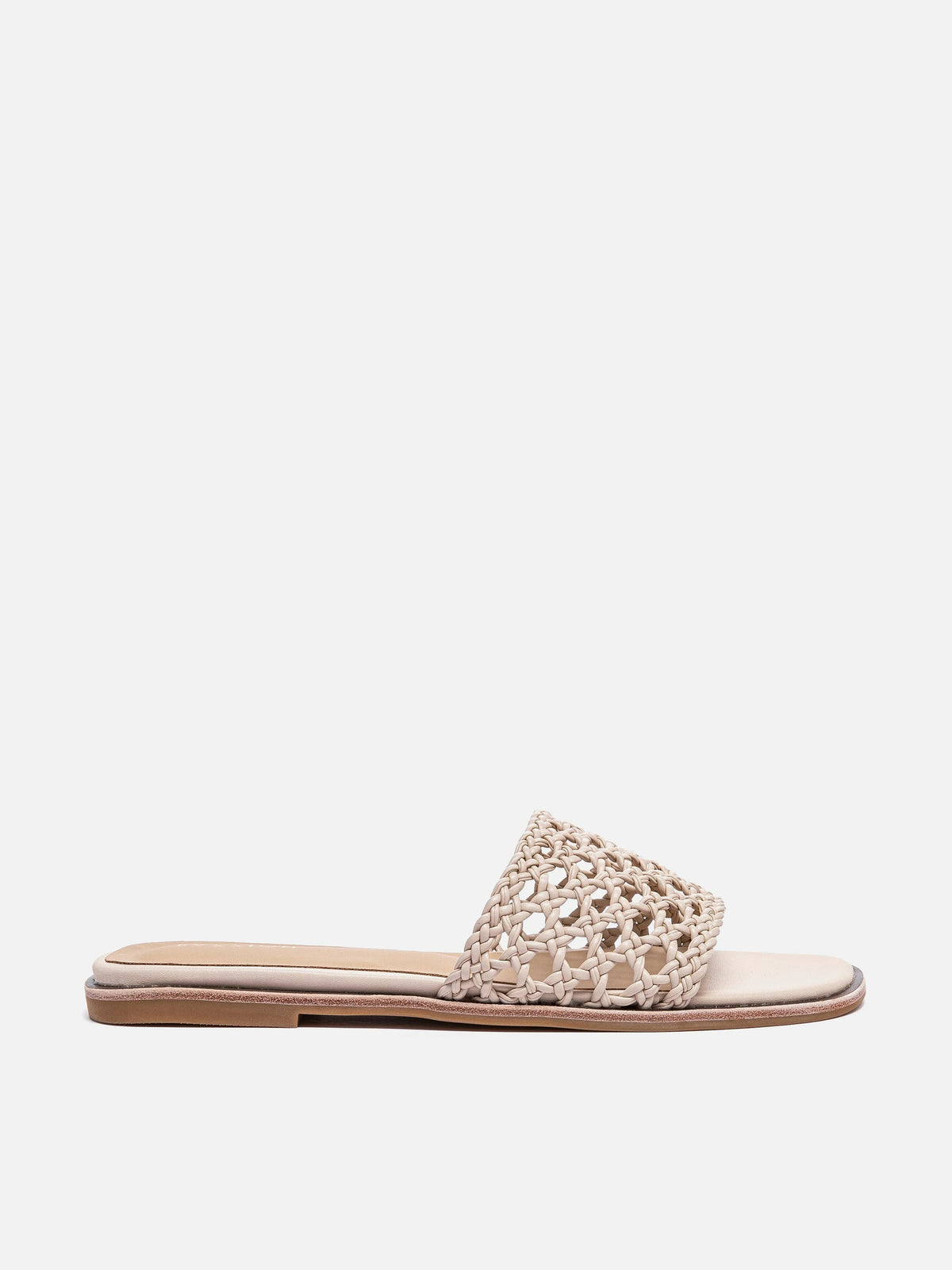 PAZZION, Neralyn.O Woven Slides, Almond