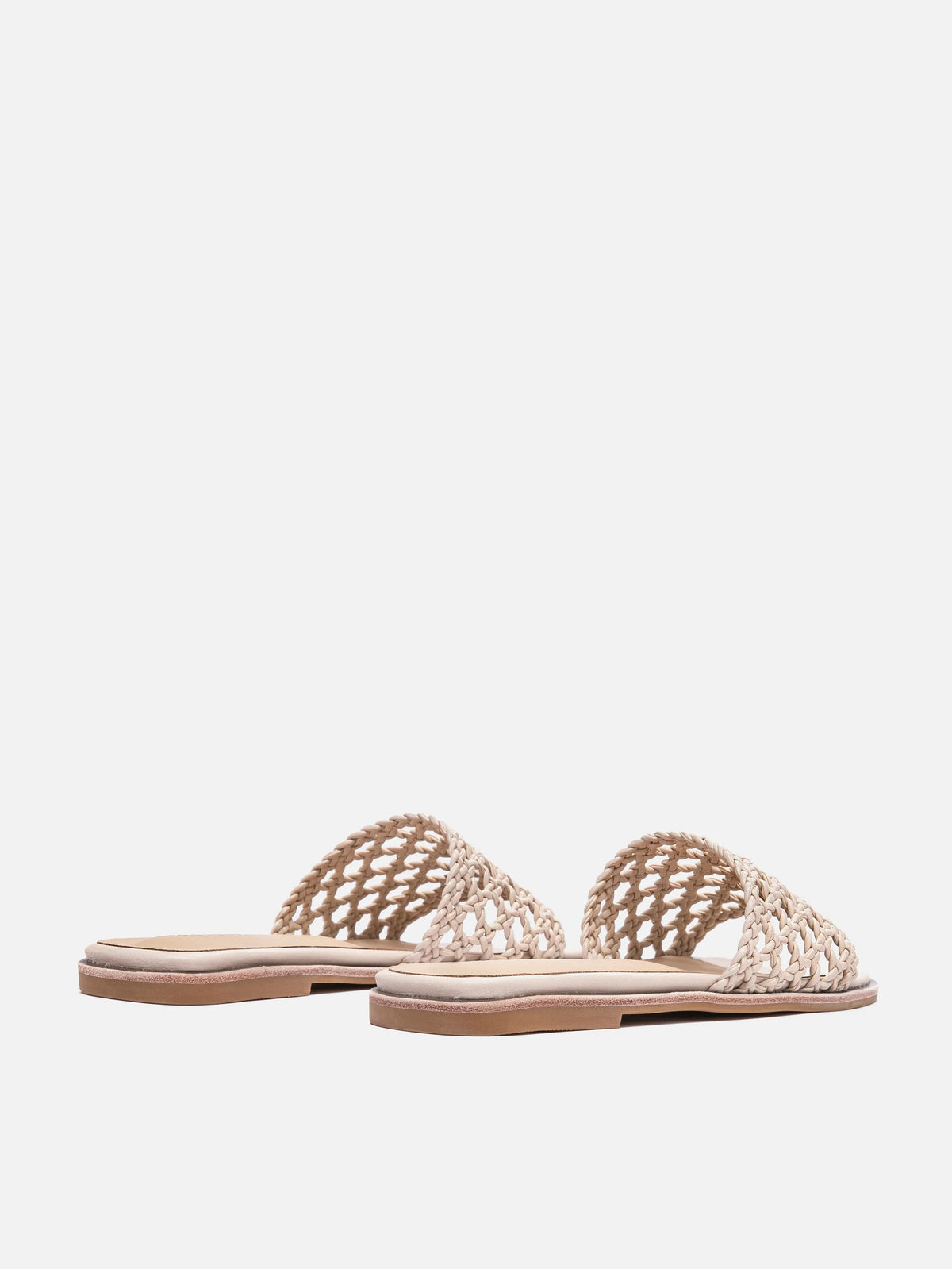 PAZZION, Neralyn.O Woven Slides, Almond