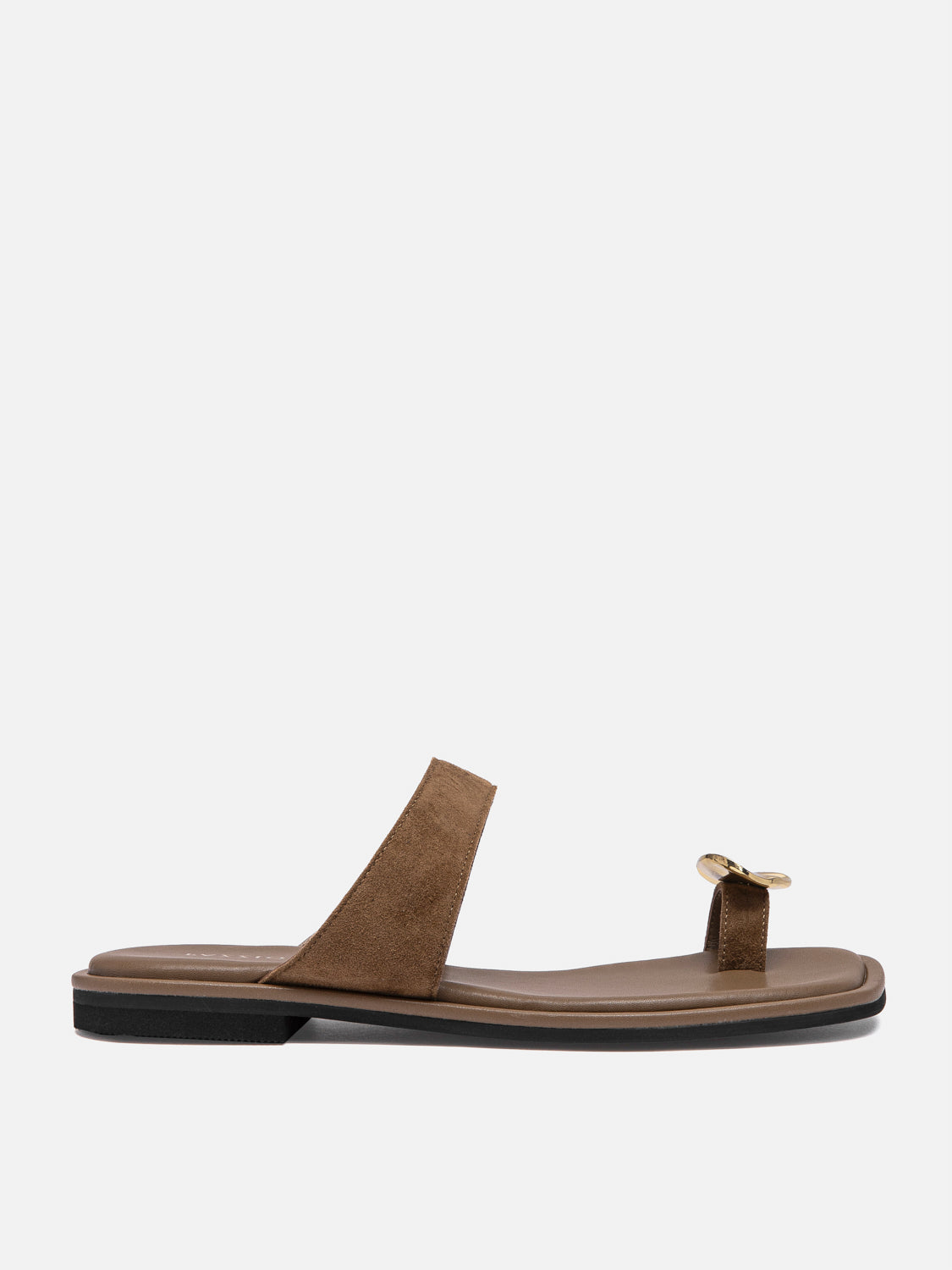 PAZZION, Noelle Suede Slides, Brown