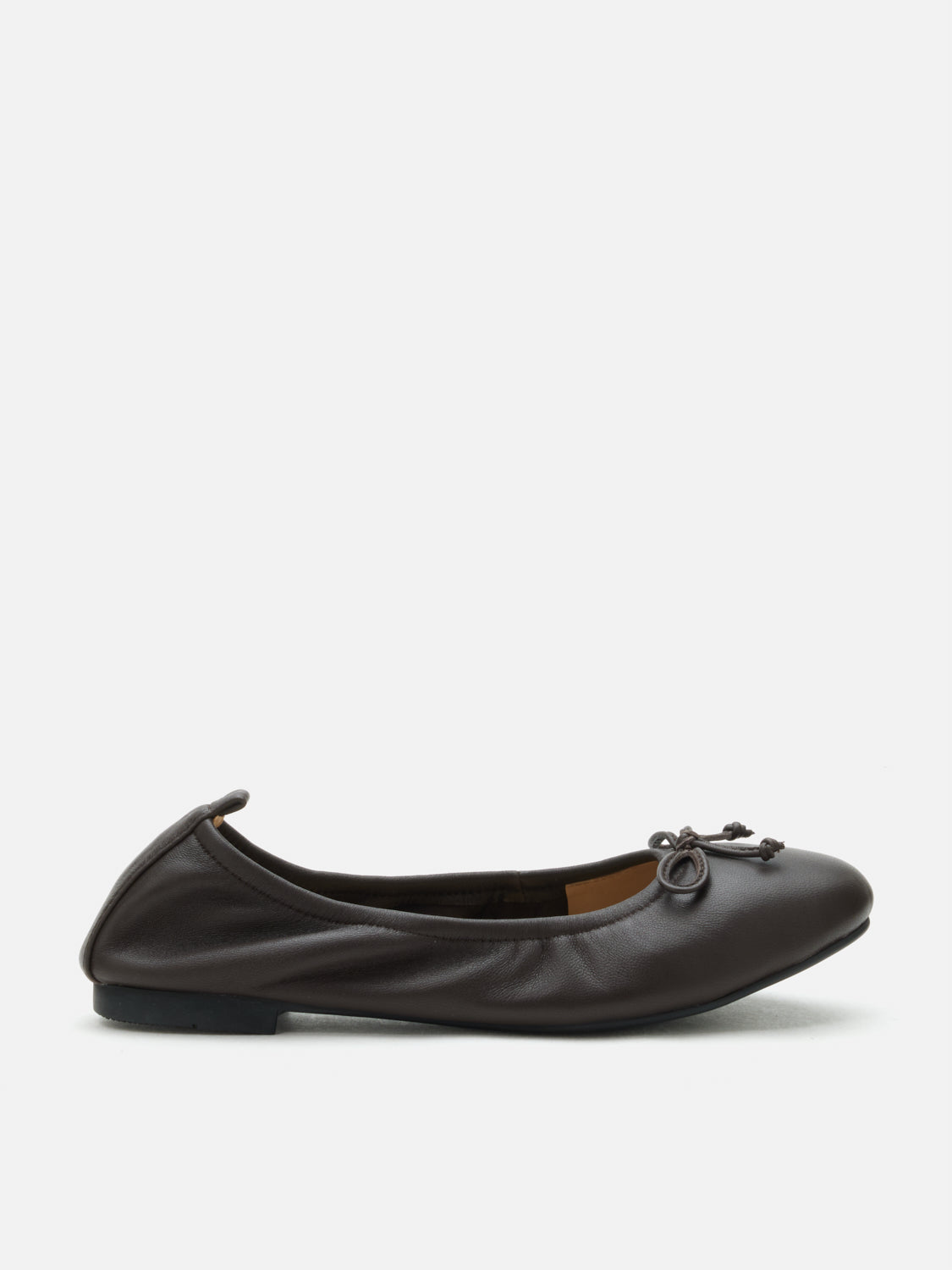 PAZZION, Nova Bow Covered Flats, Darkbrown