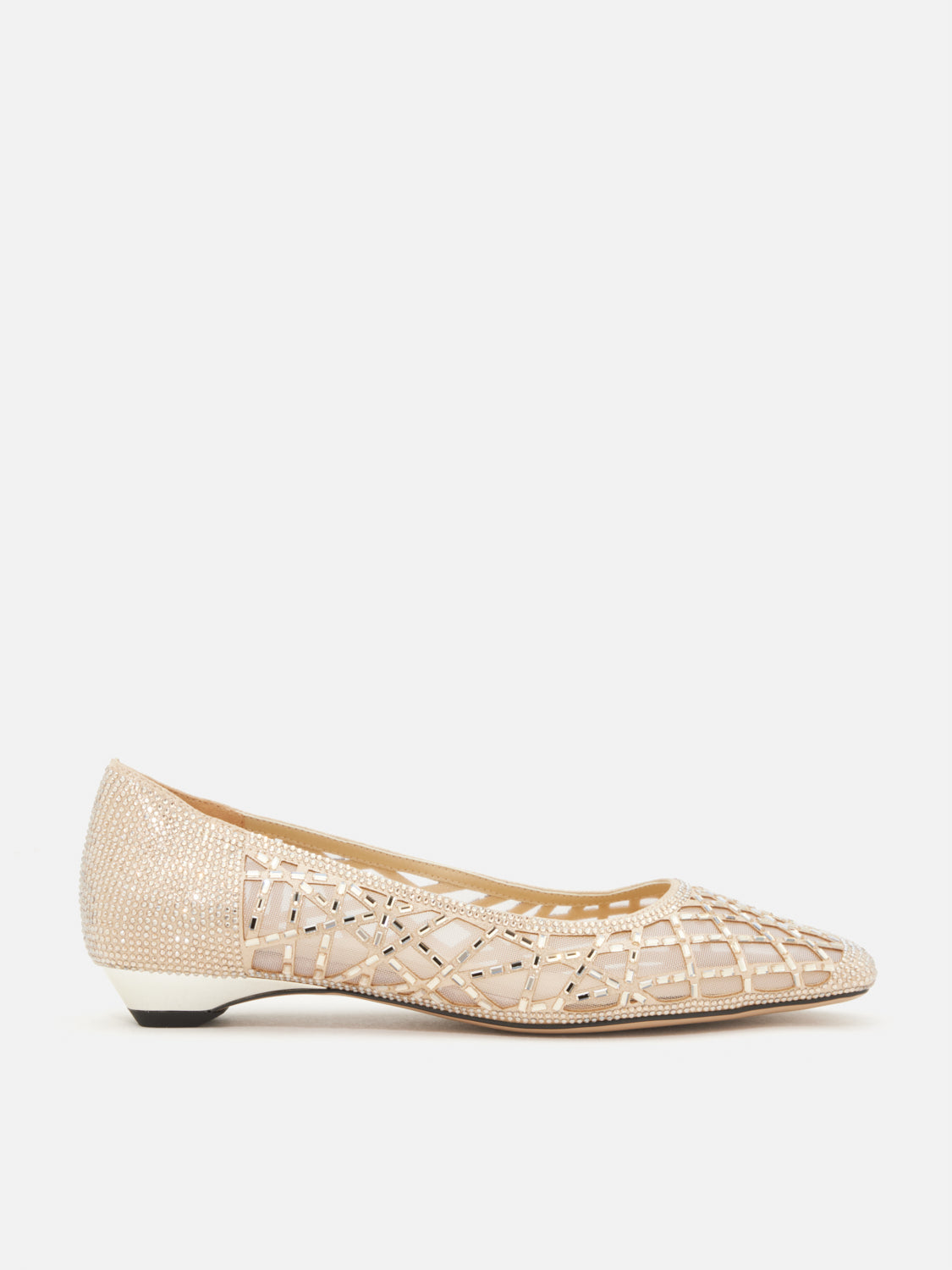 PAZZION, Olympia Crystal Embellished Heels, Gold