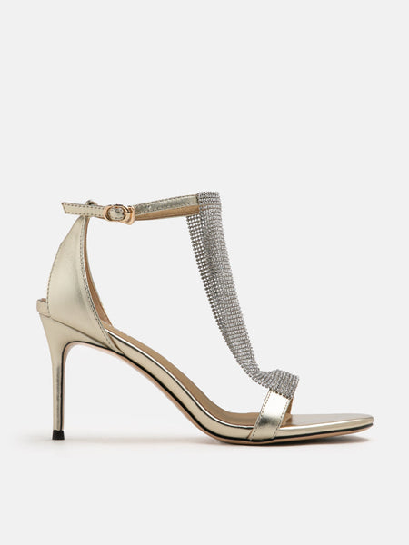 SALE Orion Diamante Embellished Strappy Heels PAZZION