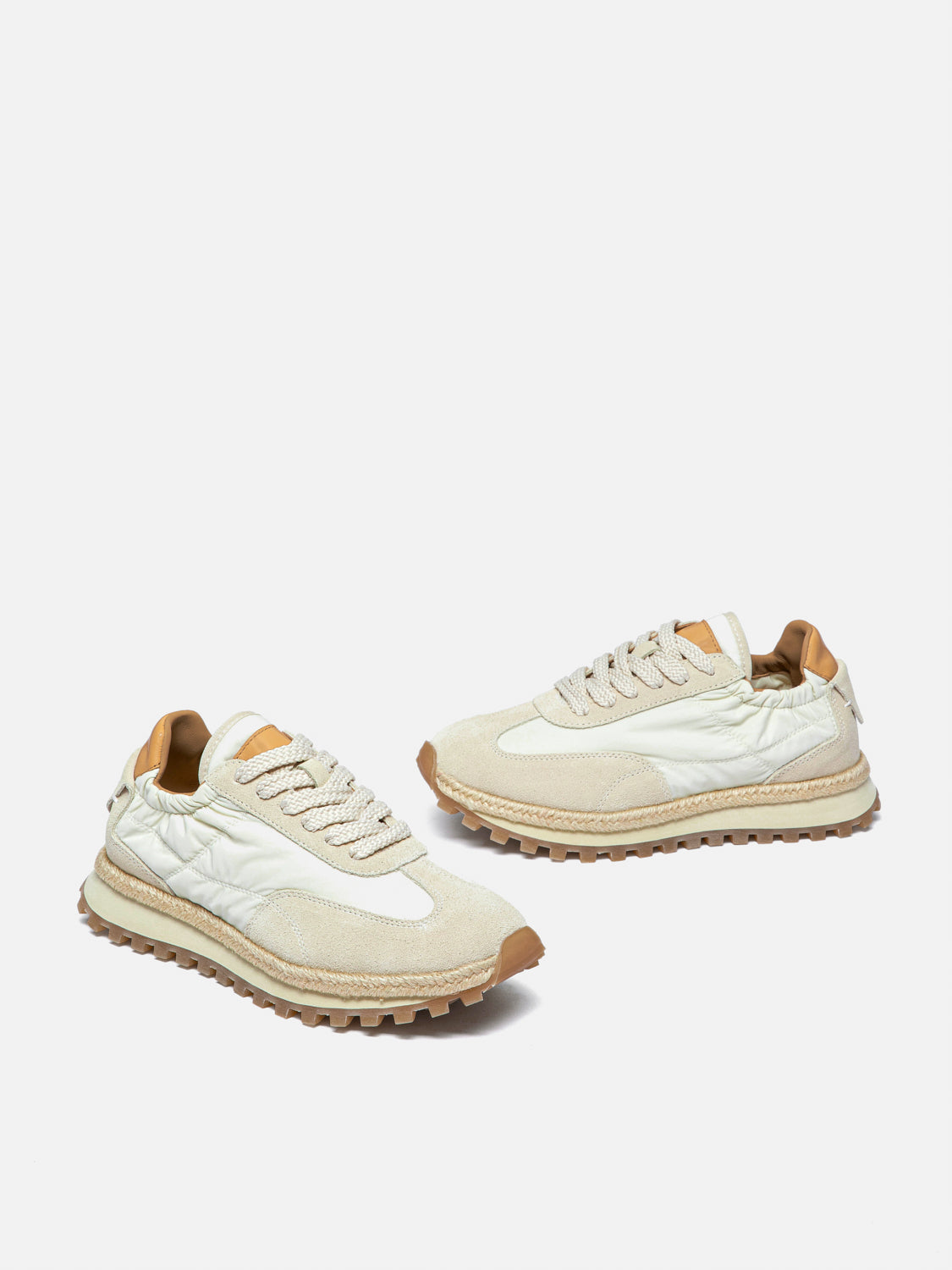 PAZZION, Paulina Suede Sneakers, Beige