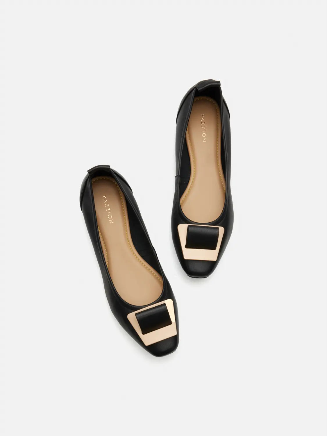 PAZZION, Rahma Ornament Flats, Black