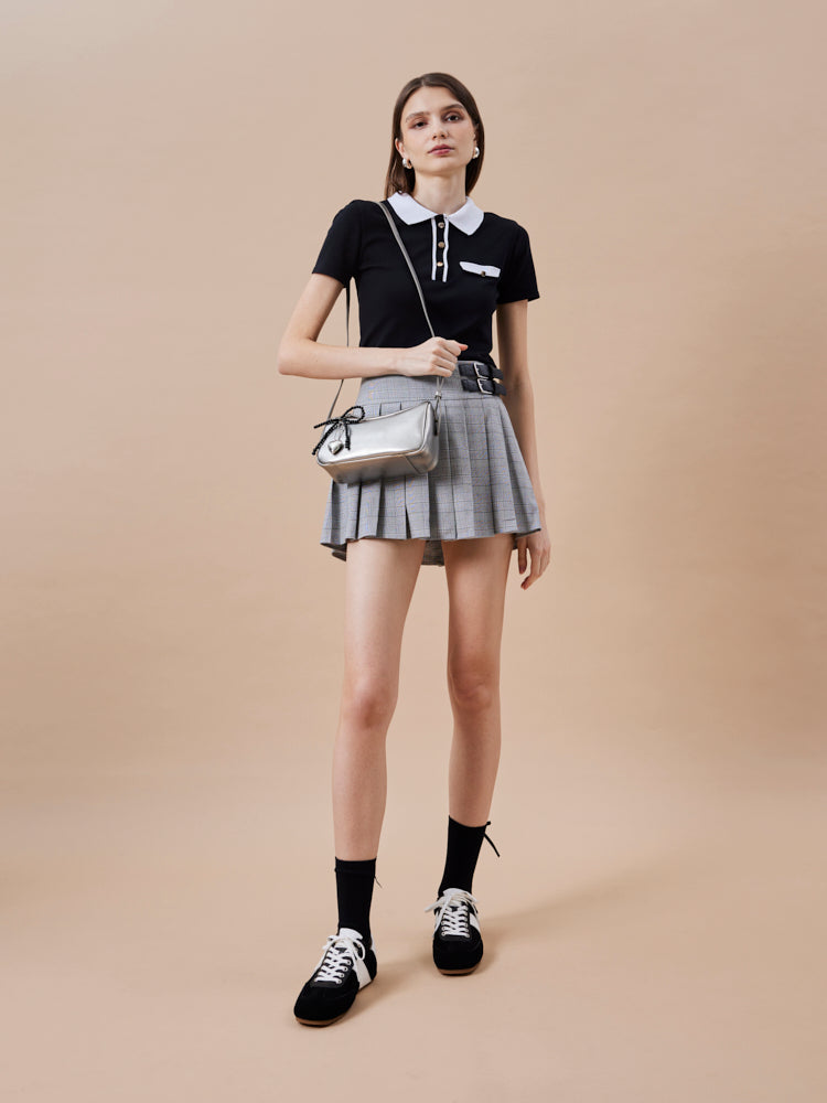 PAZZION, Renoir Suede Color Blocked Sneakers, Black