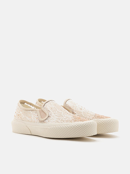 Gold slip on sneakers hotsell