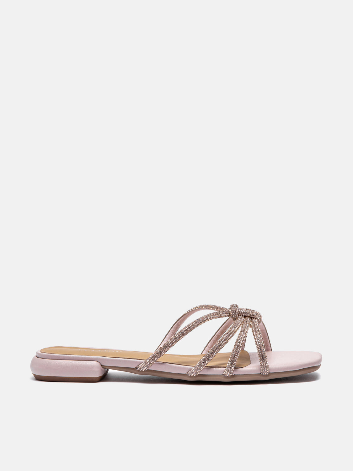 PAZZION, Sadie Crystal Strap Sandals - Pink, Pink