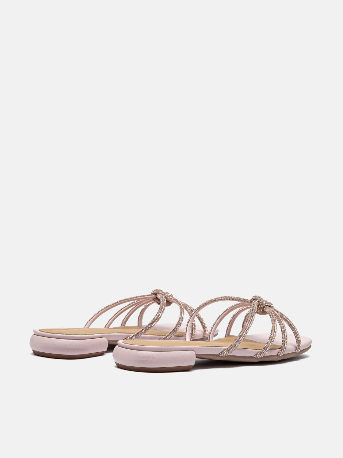 PAZZION, Sadie Crystal Strap Sandals - Pink, Pink