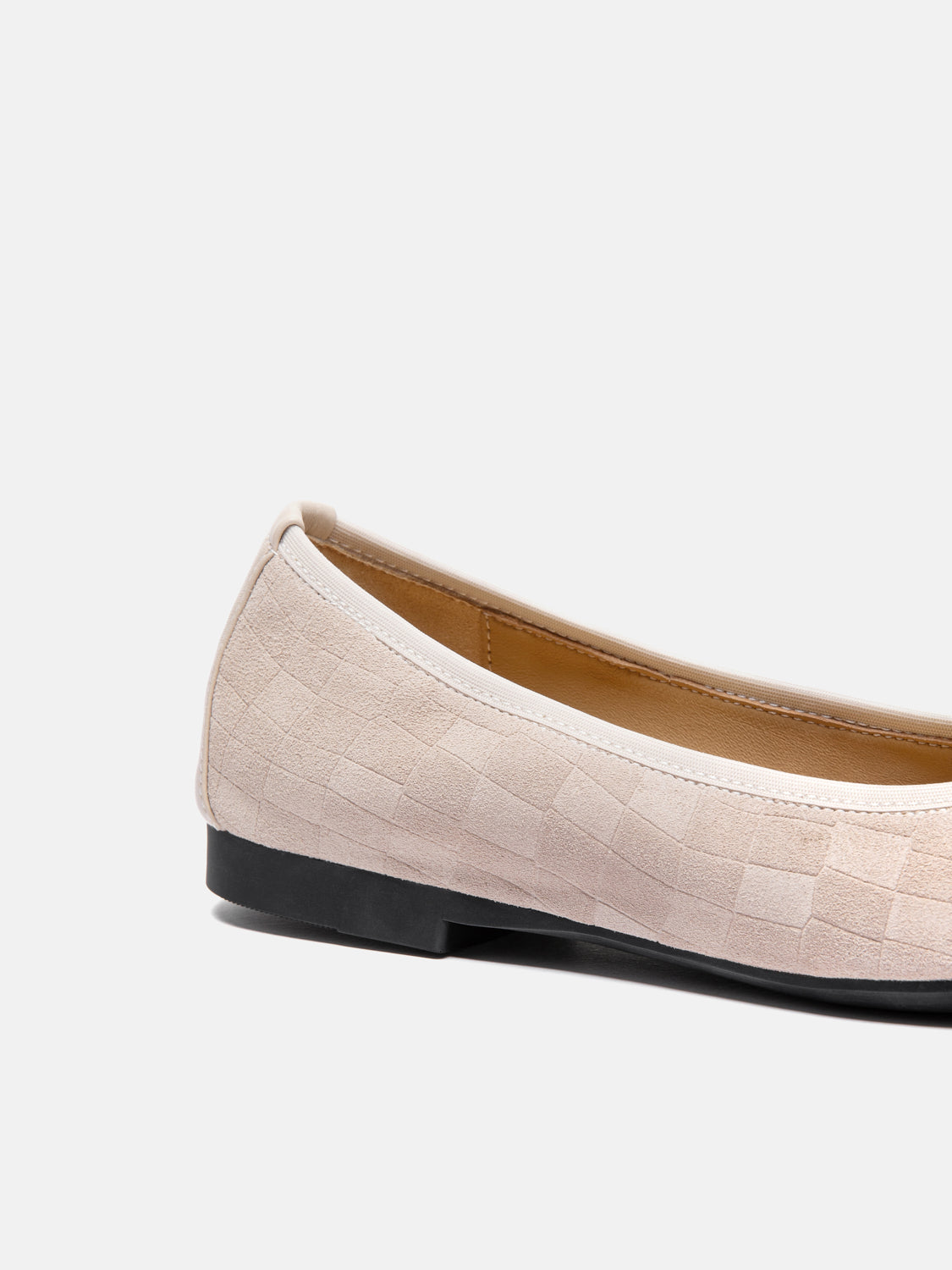 PAZZION, Salma Bow Suede Ballet Flats, Almond