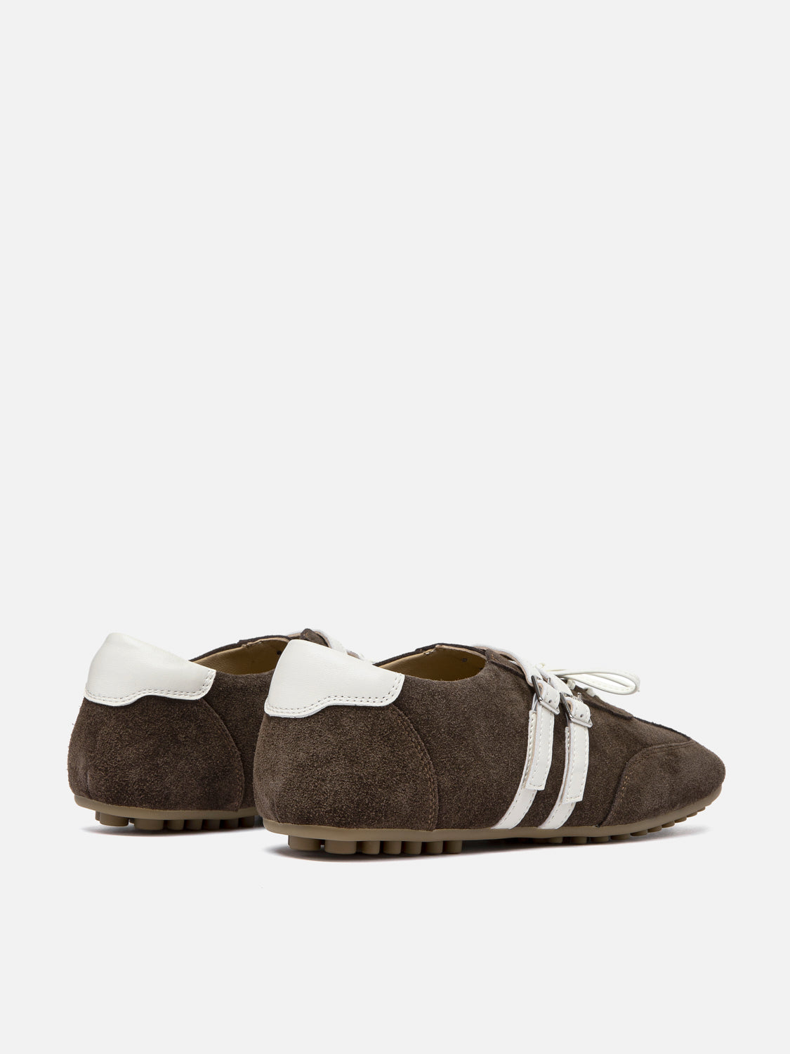 PAZZION, Samira Suede Sneakers, Darkbrown