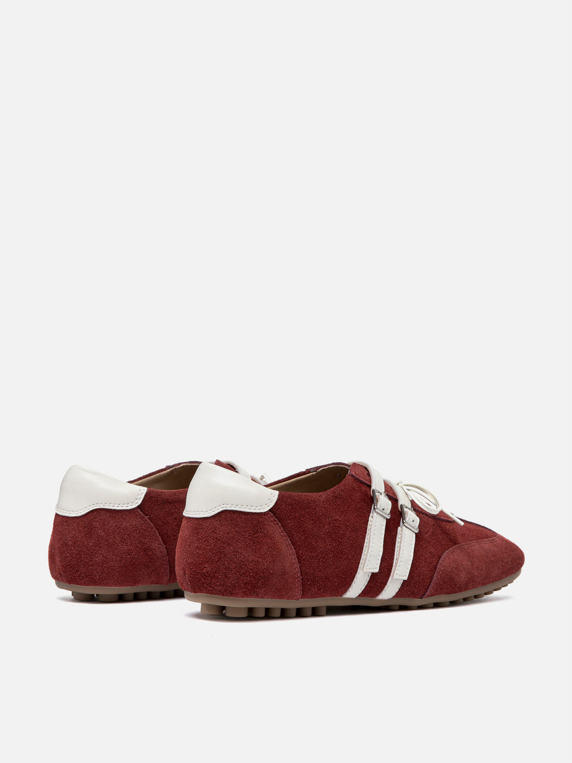 PAZZION, Samira Suede Sneakers, Wine