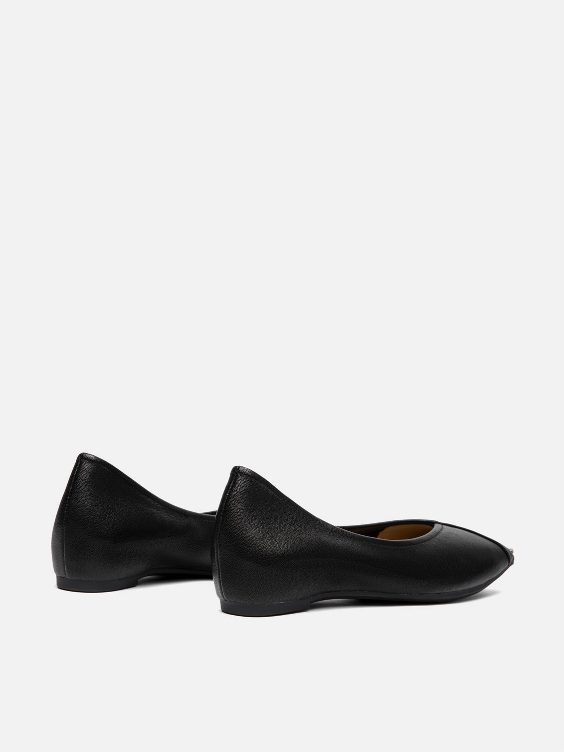PAZZION, Silmare Crystal Embellished Leather Flats, Black