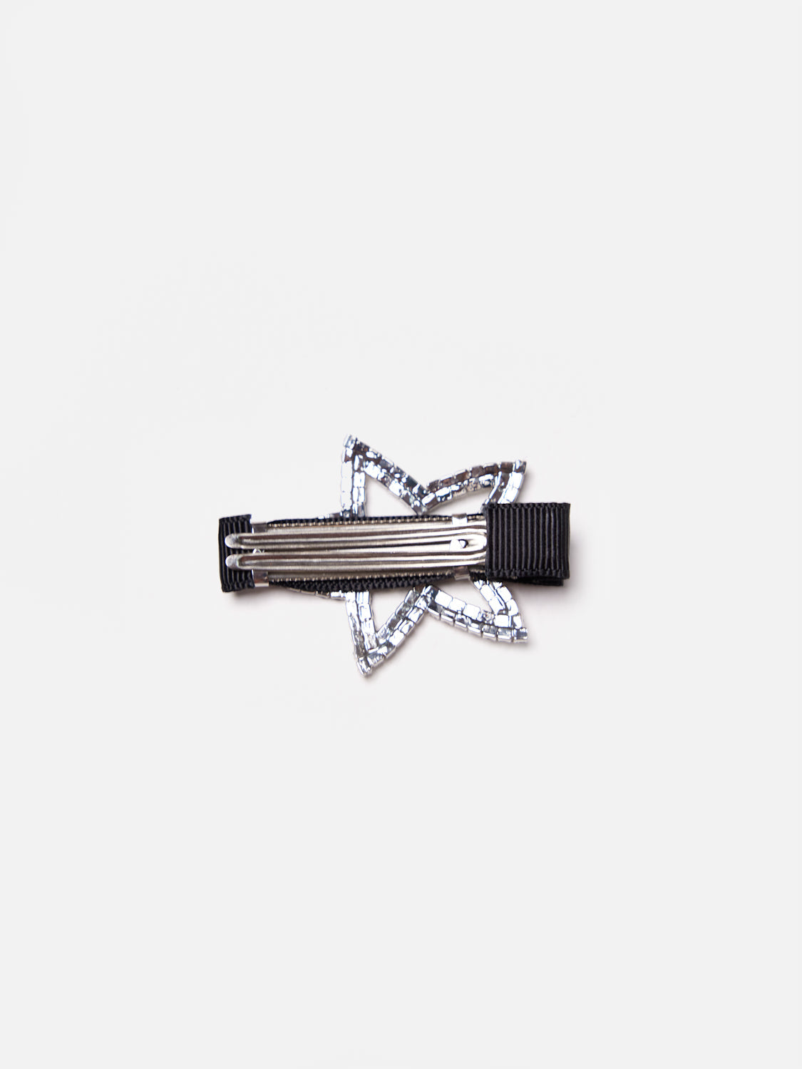 PAZZION, Starry Crystal Embellished Hair Clip, Black