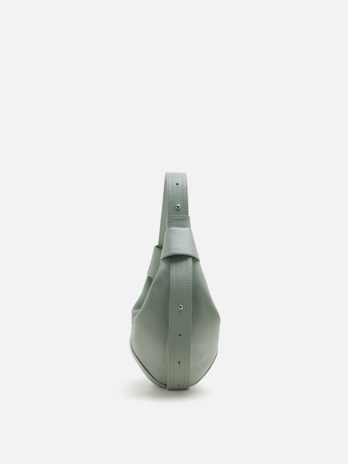 PAZZION, Tara Leather Croissant Bag, Lightblue