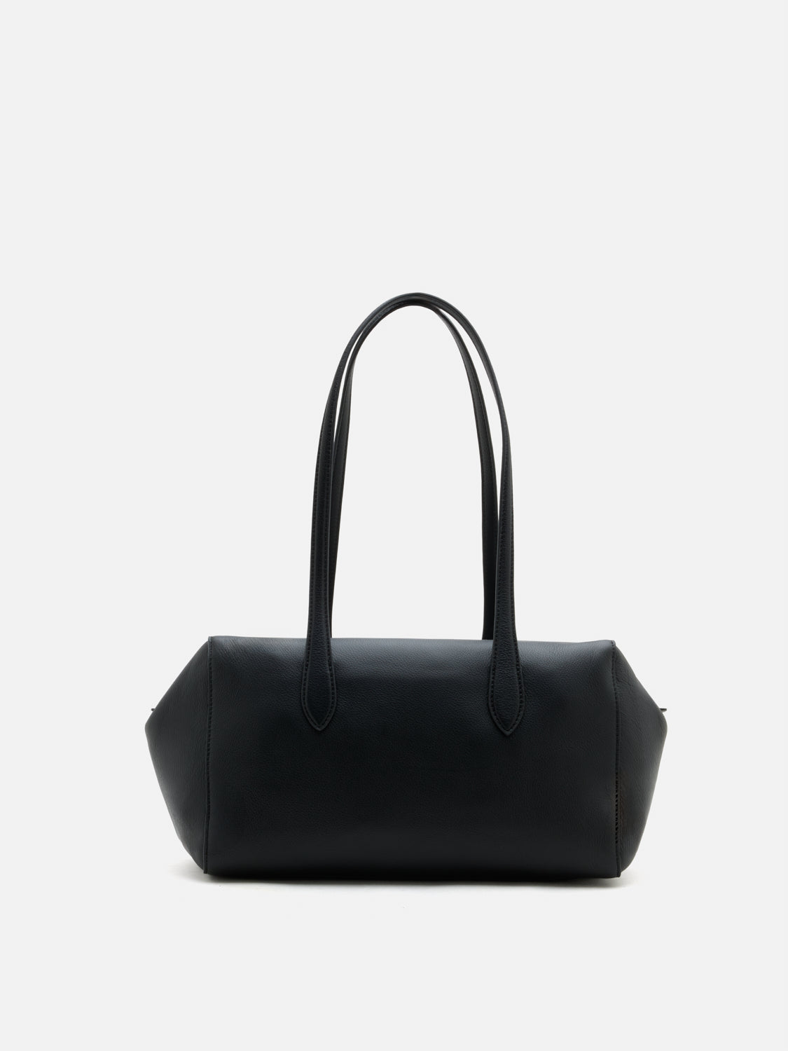 PAZZION, Taryn Leather Shoulder Bag - Black, Black