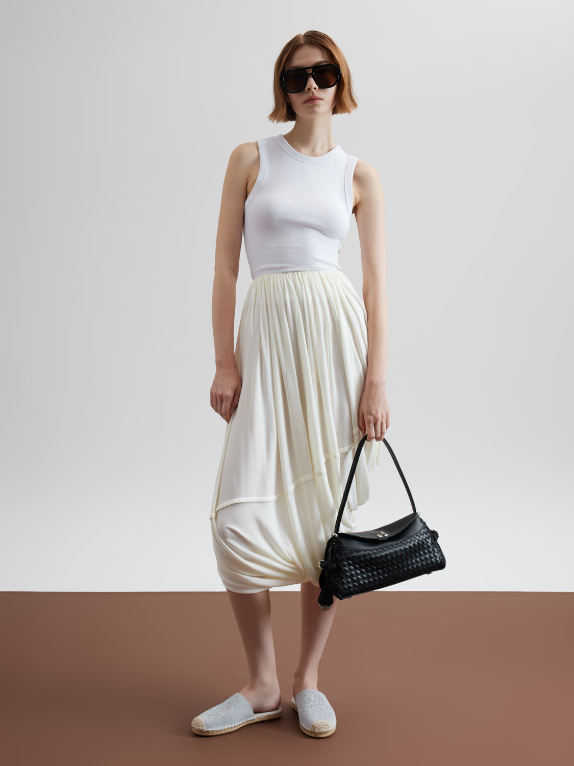 PAZZION, Thailyvn Crystal Embellished Flyknit Mules, Grey