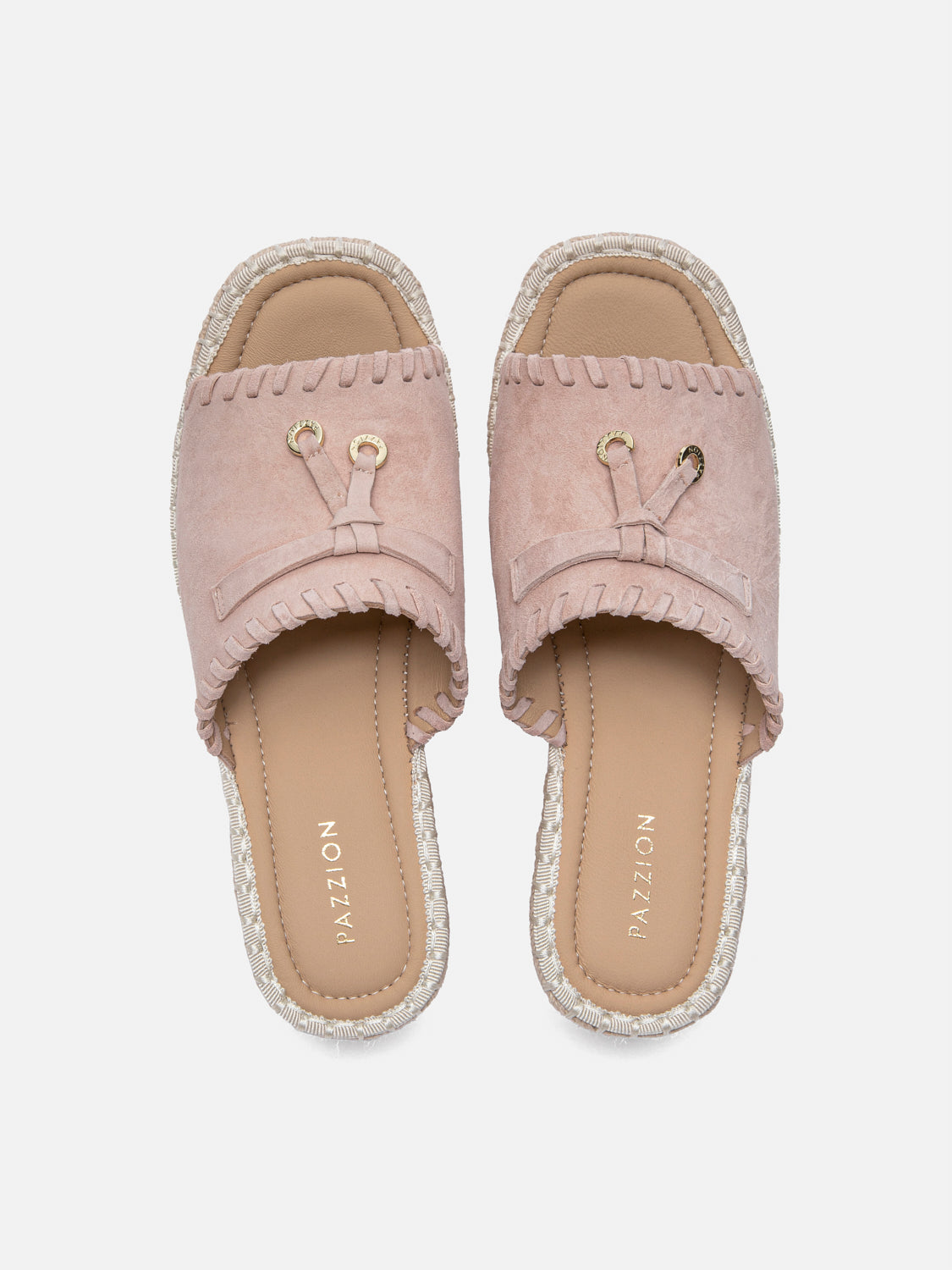 PAZZION, Urelisse Suede Wedges, Pink