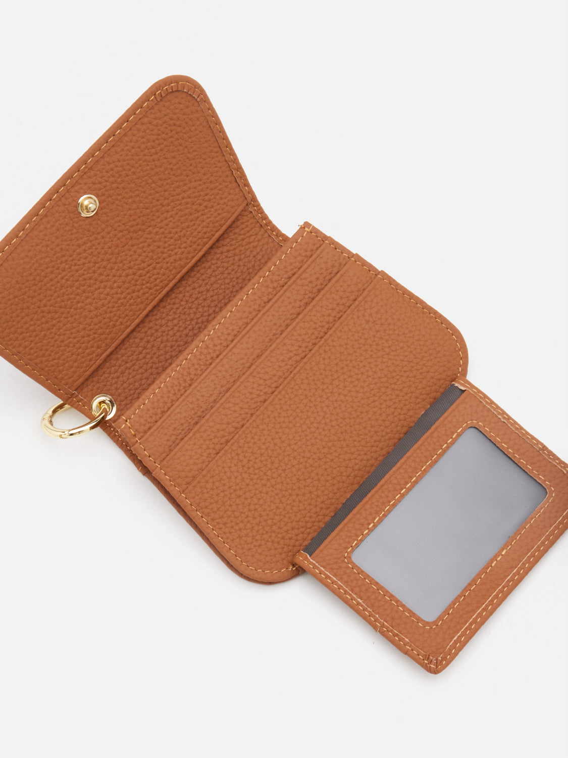 PAZZION, Valeria Compact Wallet, Brown