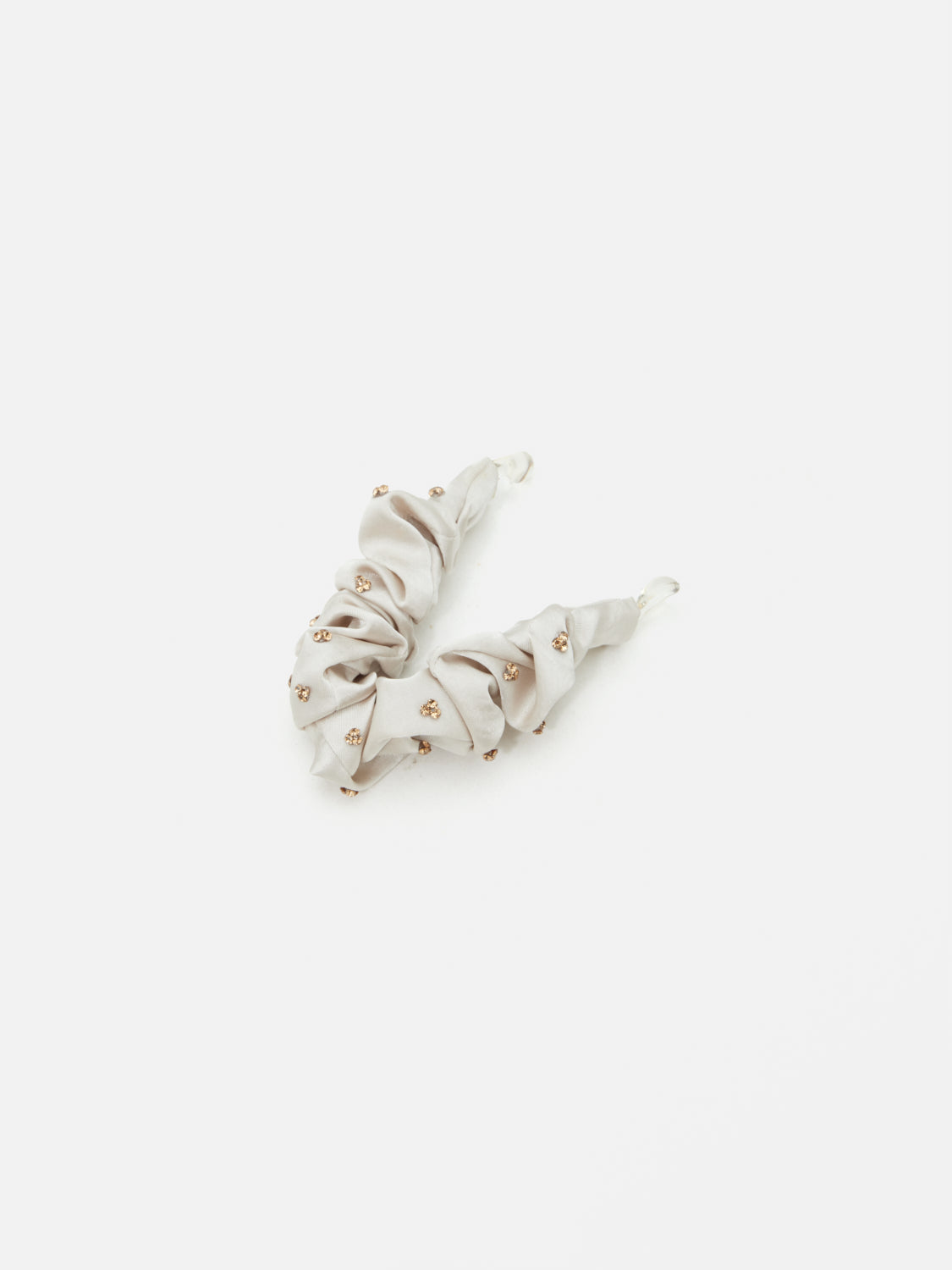 PAZZION, Wrenley Crystal Embellished Hair Clip, Beige