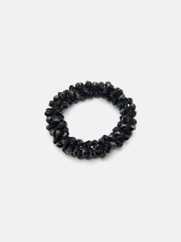 PAZZION, Zia Diamante Hair Tie, Black