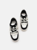 PAZZION, Alessia Pearls Sneakers, Black