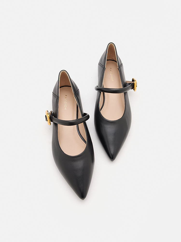 SALE]Alexis Pointed Toe Mary Janes