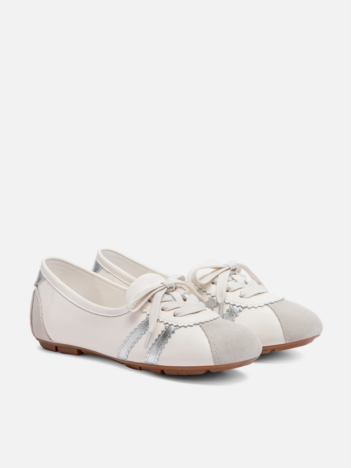 PAZZION, Alice Ballerina Sneakers, Beige