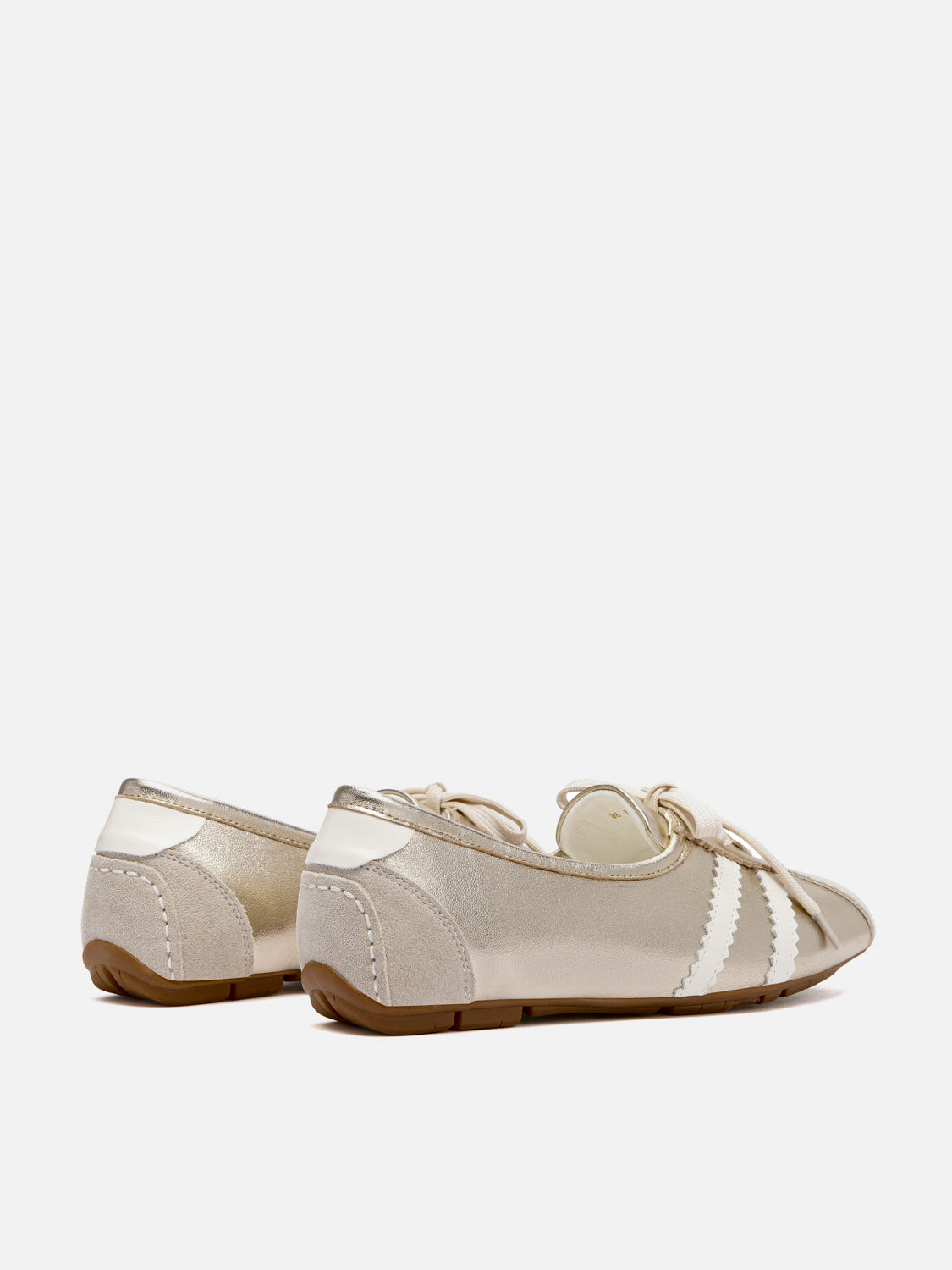 PAZZION, Alice Ballerina Sneakers, Gold
