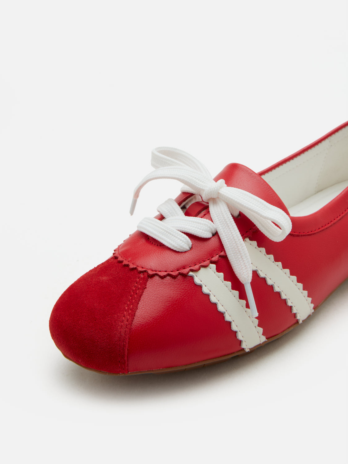 PAZZION, Alice Ballerina Sneakers, Red
