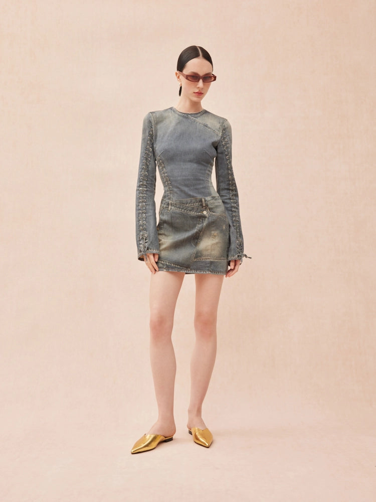Allie Metallic Pointed Toe Mules – PAZZION