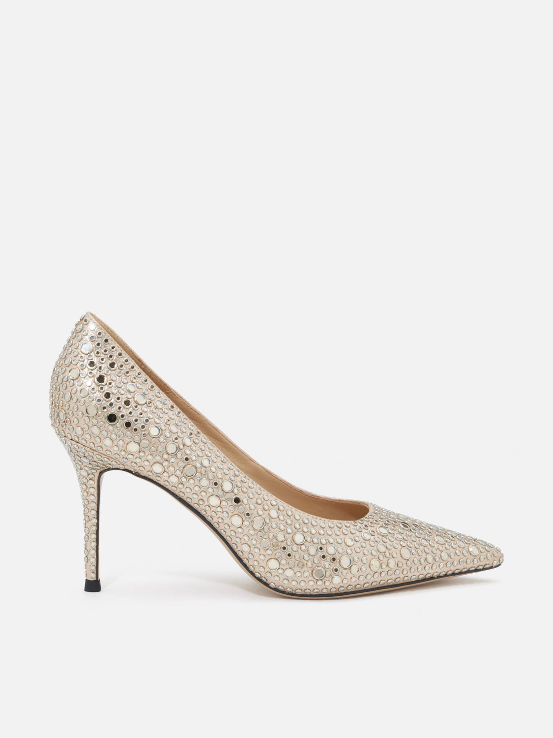 PAZZION, Amalisse Crystal Embellished Heels, Almond