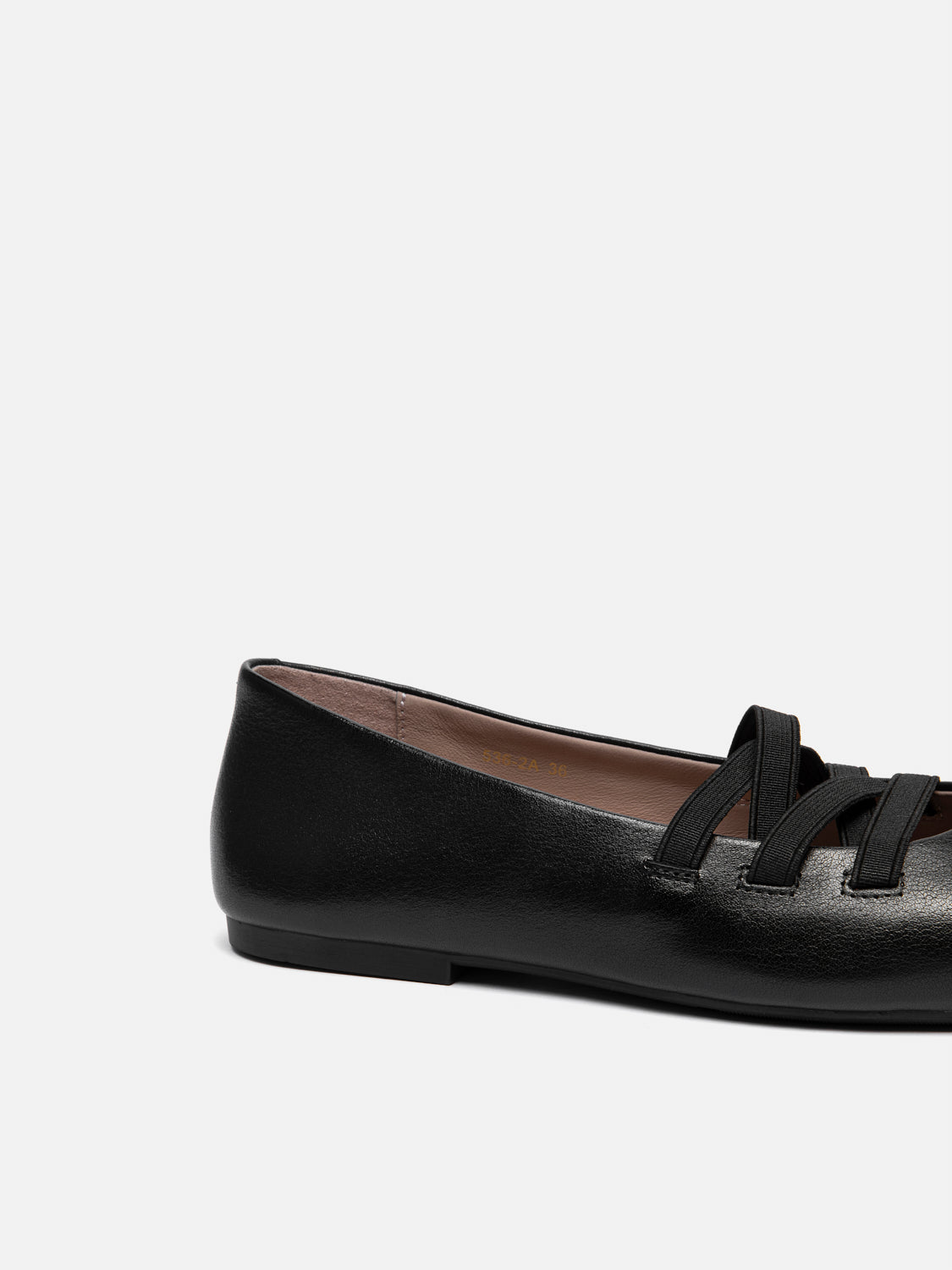 PAZZION, Angelica Square Toe Flats, Black