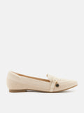 PAZZION, Annabelle Flyknit Loafers, Almond