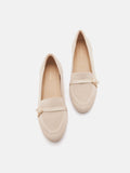 PAZZION, Annabelle Flyknit Loafers, Almond