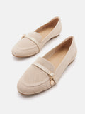 PAZZION, Annabelle Flyknit Loafers, Almond
