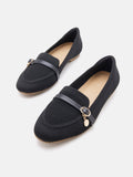PAZZION, Annabelle Flyknit Loafers, Black