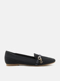 PAZZION, Annabelle Flyknit Loafers, Black
