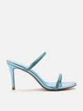 PAZZION, Annabeth Metallic Crystal Embellished Heel Sandals, Blue
