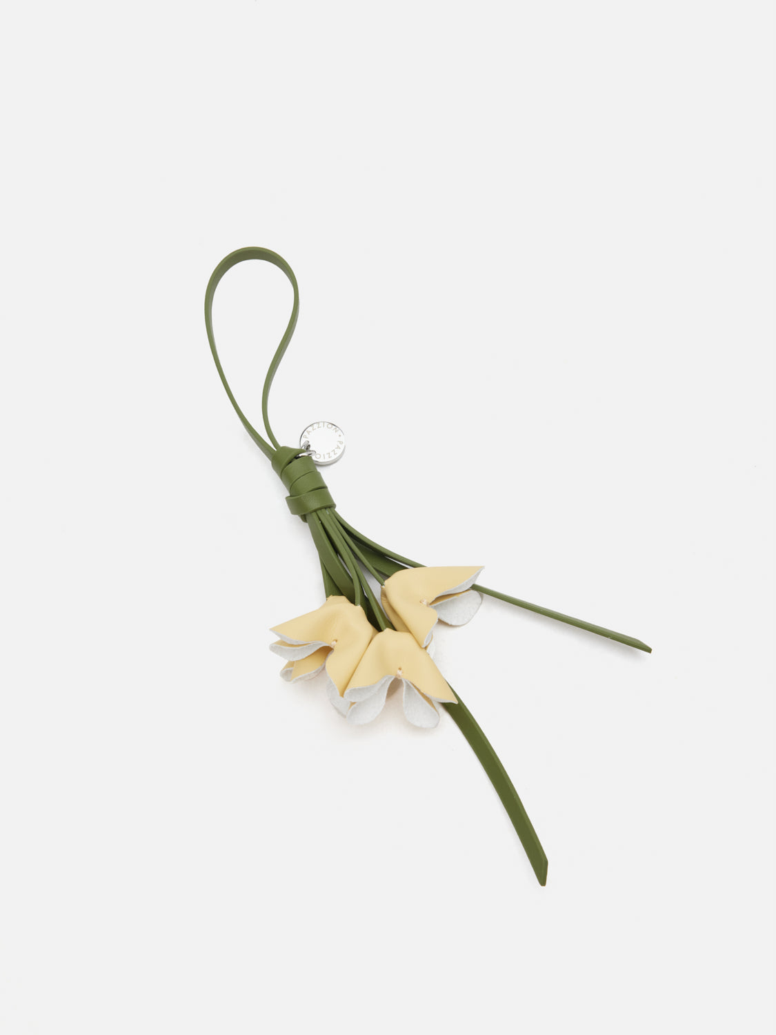 PAZZION, Ashlyn Bloom Leather Charm, Green