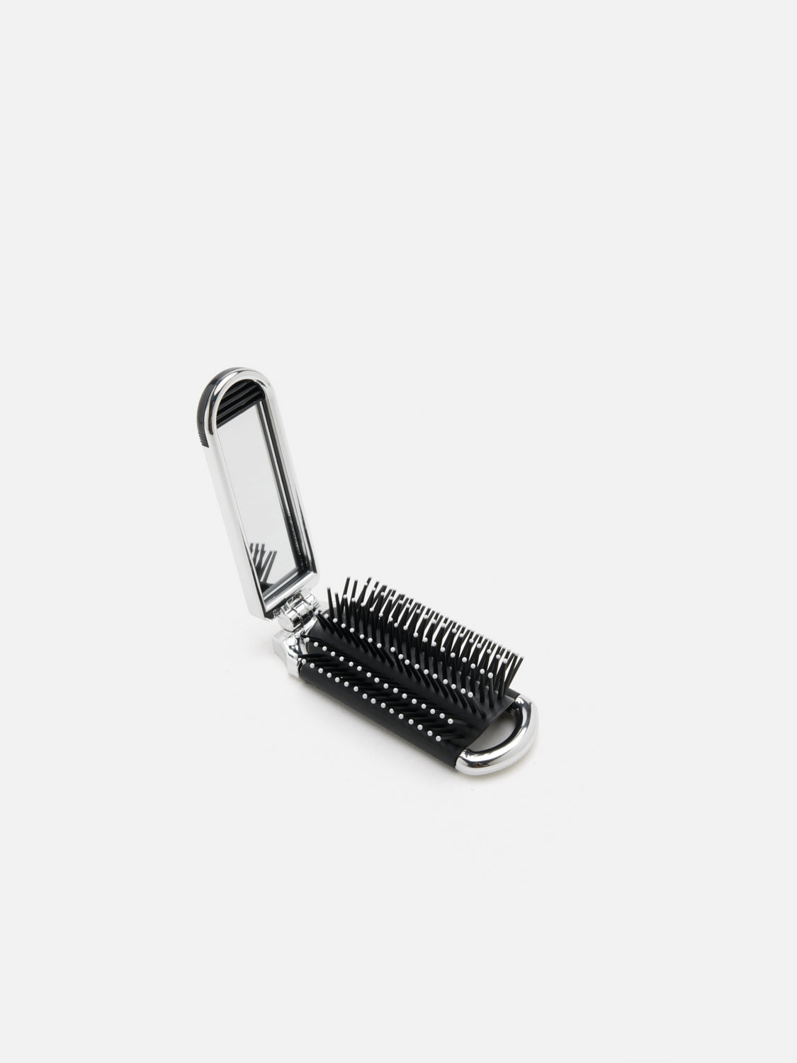 PAZZION, Aurora.S Foldable Comb with Mirror, Silver