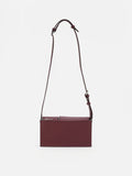 PAZZION, Aviana Double Twist Lock Structured Bag, Wine