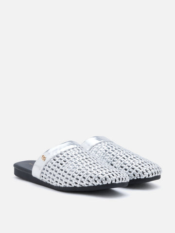 Ayanna Woven Slip-On Mules