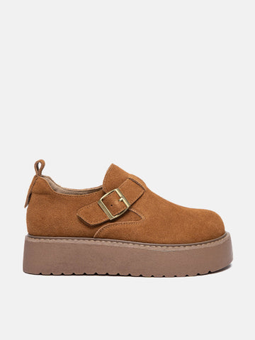 Bailey Suede Flatform Loafers