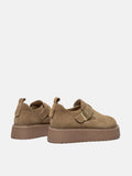PAZZION, Bailey Suede Flatform Loafers, Khaki