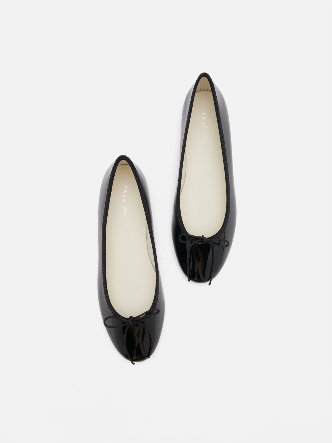 PAZZION, Belmara Bow-Tied Leather Ballet Flats, Black